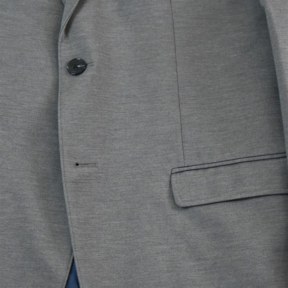 Selected Homme 42L Gray Soft Shoulder Mens Blazer Suit Jacket Sport Coat - Picture 3 of 12